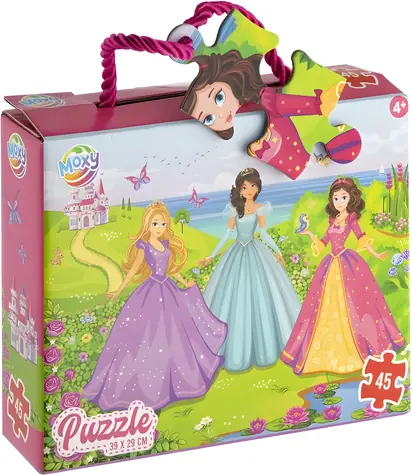 MOXY Puzzle Prinzessinnen / 45 Teile / 39 x 29 cm