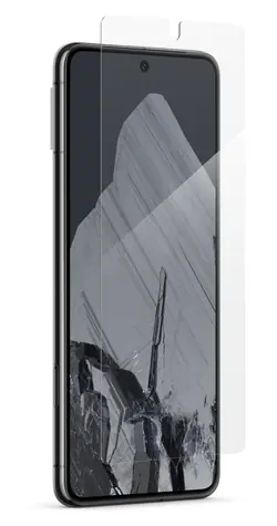 ZAGG InvisibleShield Glass Elite für Google Pixel 8 / Schutzglas / Aluminosilikatglas / Antimikrobielle Behandlung