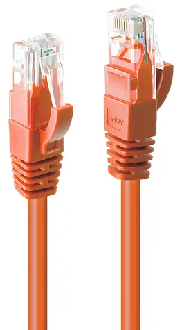 Lindy Cat6 orange / Patchkabel / U/UTP / RJ-45 / 0,5 m
