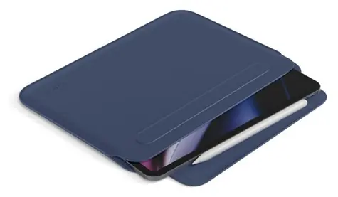 Epico TechGrain Hülle blau / Schutzhülle / iPad Pro 11" (3.-6. Generation), Air 10,9"-11" / PU