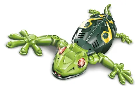MAXLIFE MXRG-100 Ferngesteuerter Gecko Grün / RC-Spielzeug / läuft auf dem Boden und an der Wand / leuchtende Augen / 15 Minuten Akkulaufzeit