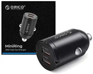 Orico MR-30-2C-BK-EP schwarz / Kfz-Ladegerät / 2x USB-C / 30 W