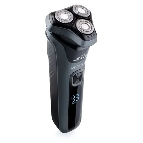 ETA Victor 6343 90000 / Rasierer / Dreikopfrasierer / Klapptrimmer / LED-Display / USB-C / 150 Minuten Betriebsdauer