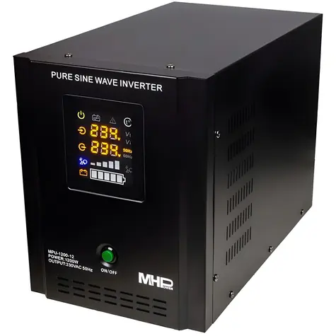 MHPower MPU-1200-12 / USV-Notstromversorgung / 1200 W / reine Sinuswelle / 12 V