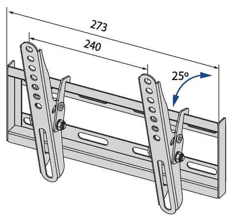 TB Touch TB-251 / TV-Wandhalterung / faltbar / bis zu 42 Zoll / VESA 200x200 / bis zu 20 kg