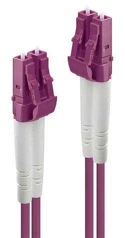 Lindy Pink / Optisches Patchkabel / LC/LC / Multimode OM4 / Duplex / 5 m