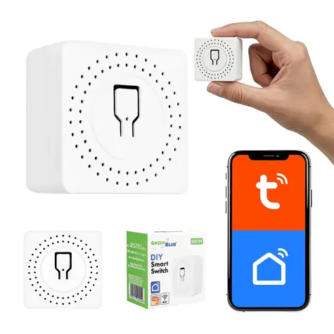 GB739 WLAN-Smart-Schalter für Unterputzdose / Schalter / Dimmbar / 16 A / 100-240 V / Alexa