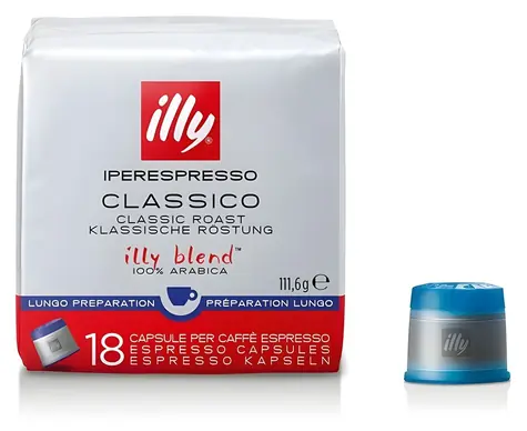 Illy iperEspresso Classico Lungo 18 Stück / Kapselkaffee
