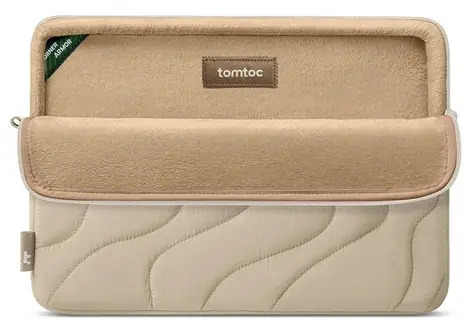 tomtoc Terra A27 Hülle Natur Sand / Schutzhülle / MacBook Air 15" / M2, M3, M4
