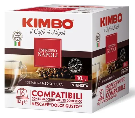 Kimbo Napoli / Kapselkaffee / Dolce Gusto / 16 Stk