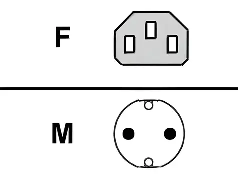 Fujitsu -Netzkabel / Stromkabel / 1,8 m