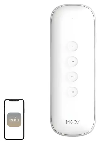 MOES ZR-SR-R01-WH weiß / Szenenschalter / ZigBee 3.0 / IP55 / 4 Tasten / CR2032