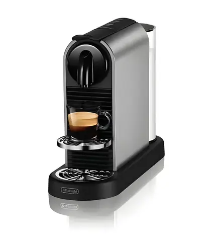 DeLonghi EN220.T Citiz Platinum Titanium / Kapselkaffeemaschine / Nespresso / 1260 W / Cappuccino
