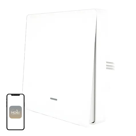 MOES ZS-B-EU1 weiß / Intelligenter Schalter / 1 Kanal / ZigBee 3.0 / Ohne Neutralleiter