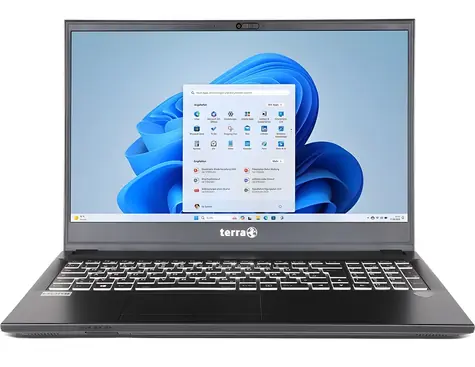 TERRA Mobile 1516R schwarz / Notebook / 15,6" FHD / Intel Core i3-1315U / 8 GB RAM / 500 GB SSD / DVD±RW / Windows 11 Pro