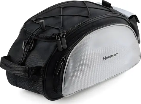 Wozinsky WBB1BK schwarz / Fahrradtasche / 13 l / mit Schultergurt / universell