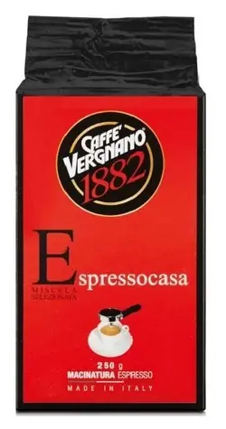 Vergnano Espresso 250 g / Gemahlener Kaffee / 80 % Arabica, 20 % Robusta