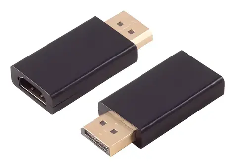 SCONN DisplayPort 1.4 auf HDMI-A Adapter / Adapter / 4K 60Hz / ABS
