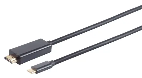 Sconn USB-C - HDMI schwarz / Adapterkabel / 4K / 1 m