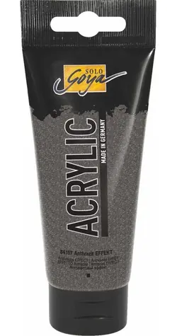 Kreul SOLO GOYA Anthrazit-Effekt / Acrylfarbe / 100 ml / wasserbasiert