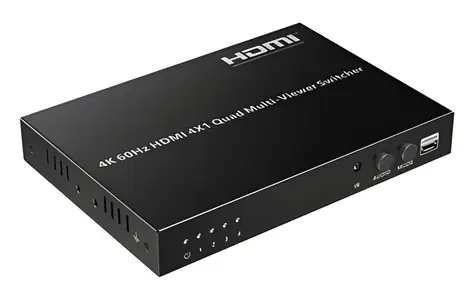 PremiumCord HDMI-Switch 4:1 / HDMI-Switch / 4K 60Hz / Multi-Display-System