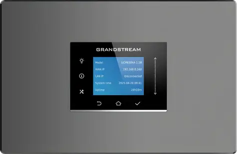 Grandstream UCM6304A / IP-Telefonanlage / 4X FXS / 4X FXO / 2x GbE PoE LAN/WAN / 2000 Benutzer / 200 Anrufe