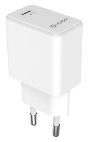 eSTUFF USB-C PD 20W weiß / Ladegerät / 1x USB-C / 20 W / 100-240 V