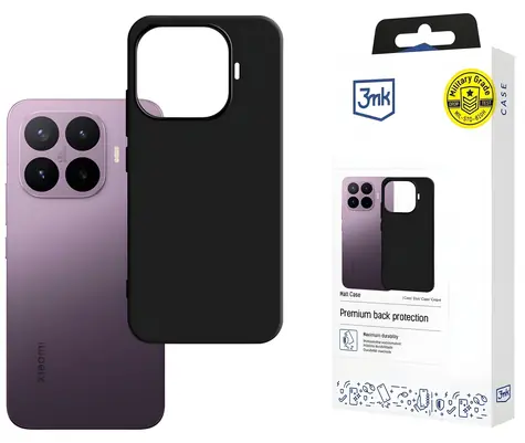 3MK Matt Case Schwarz / Schutzhülle für XIAOMI 17T Pro / TPU