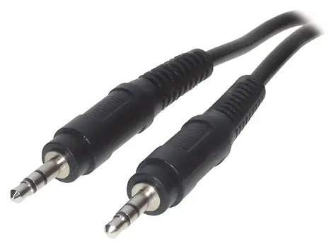 SCONN AUX-Kabel, 3,5-mm-Klinkenstecker (M) - 3,5-mm-Klinkenstecker (M) / Audiokabel / 0,5 m