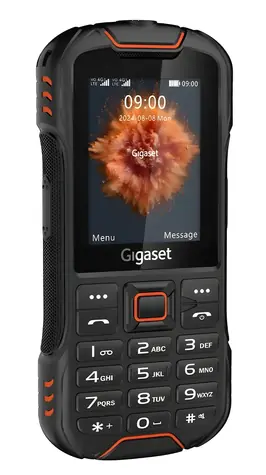 Gigaset GLX8 PLUS schwarz-orange / Mobiltelefon / 4G