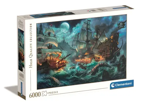 Clementoni Puzzle Schlacht der Piraten / 6000 Teile / ab 10 Jahren