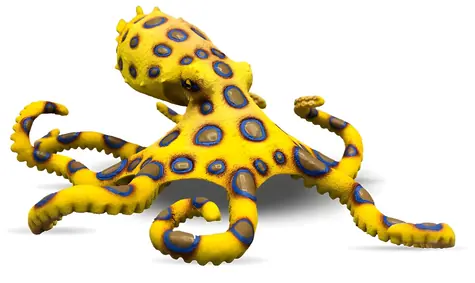 BULLYLAND Figur Blaufinger-Oktopus / Kunststoff / 13,8 cm
