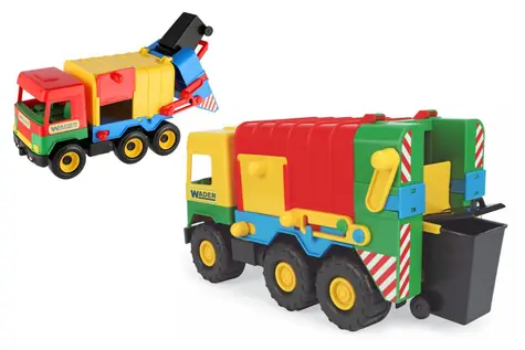 Wader Auto Mülltonne für LKW (Mitte) / 41 cm / Kunststoff / ab 3 Jahren