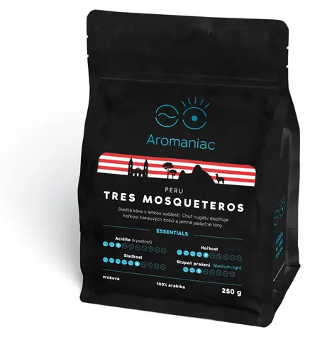 Tres Mosqueteros Peru / Gemahlener Kaffee / 250 g