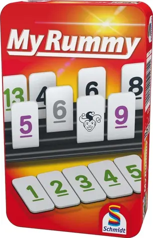 Schmidt MyRummy Spiel in der Blechdose / Kartenspiel / 2-4 Spieler / ab 8 Jahren