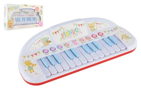 TEDDIES Klaviertiere / Musikspielzeug / Kunststoff / 35 cm / batteriebetrieben / ab 3 Jahren