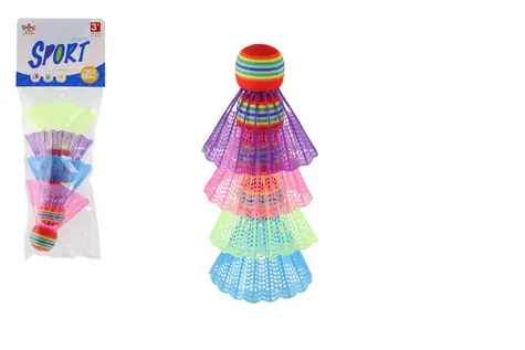 Teddys Badmintonkörbe, bunt, 4 Stück / Badmintonkörbe / Kunststoff / ab 3 Jahren