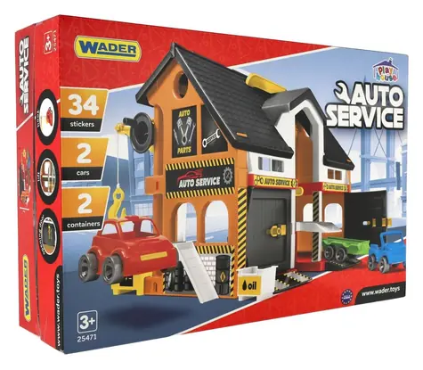 Wader Autowerkstatt / 2 Etagen / 3 Autos / ab 3 Jahren
