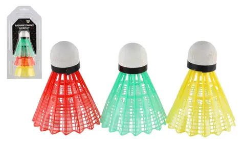 Teddys Badmintonkörbe, bunt, 3 Stück / Badmintonkörbe / Kunststoff / ab 14 Jahren