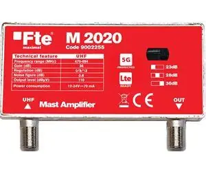FTE M2020 / Verstärker / 5G/LTE-Filter / 36 dB Verstärkung
