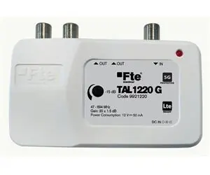 FTE TAL 1220G / Leitungsverstärker / 5G LTE-Filter / Verstärkungsregler / 2x Ausgang