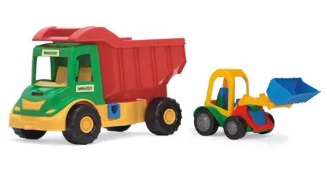 Wader Car Multitruck mit Lader / 38 cm / Kunststoff / ab 12 Monaten