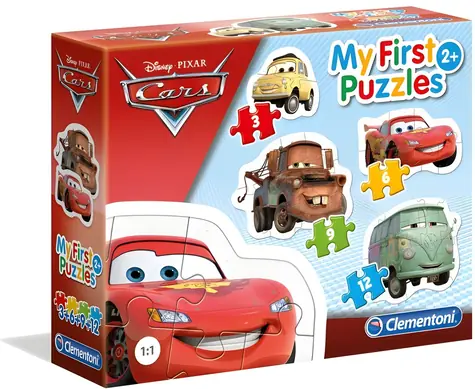 Clementoni Mein erstes Puzzle Autos / 3+6+9+12 Teile / ab 3 Jahren