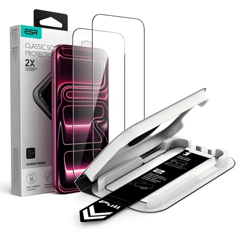 ESR UltraFit schwarz / Schutzglas / Apple iPhone 18 Pro Max, 17 Pro Max / 2 Stück