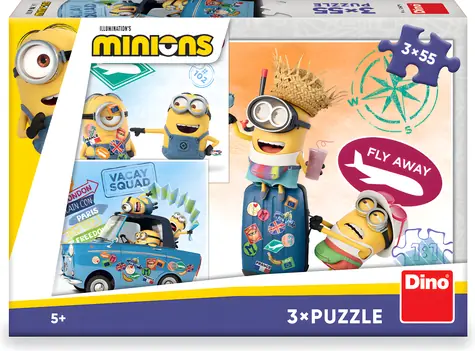 Dino Puzzle Minions / 3x55 Teile / ab 5 Jahren