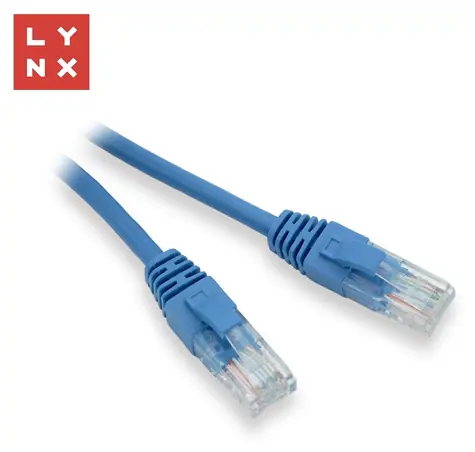 Lynx UTP Patchkabel Cat5e blau / Patchkabel / CCA / PVC / 7 m