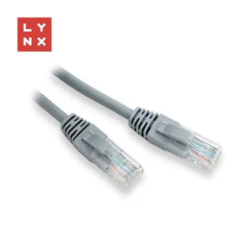 Lynx Patchkabel Cat5e grau / UTP / 2 m / CCA