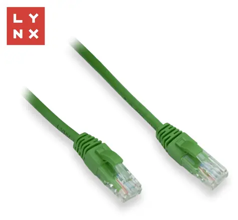 Lynx UTP-Patchkabel Cat5e grün / Patchkabel / 0,1 m / 10 Stück