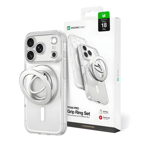 AmazingThing Titan Pro Objektivring-Set transparent / Objektivschutzring / MagSafe / iPhone 18 Pro
