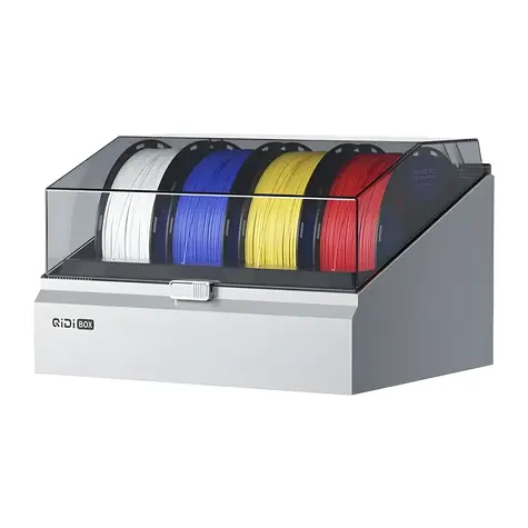 QiDi Box für Q2 / Multifilamentsystem / 4 Kanäle / Trocknung bis 65 °C / NFC